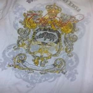 Ecko White Rimestones Tee
